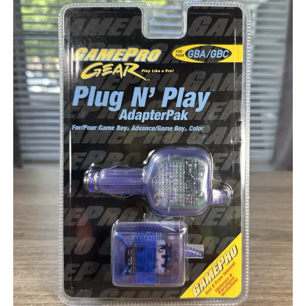 Gameboy Plug N Play Car Adapter Pack Game Pro Gear New In Box - GBA & GB Color